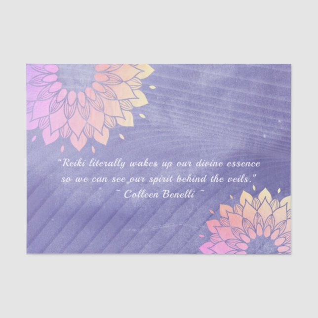 Papier Mousseline Citations de l'instructeur de Yoga Rose Gold Manda (Recto)