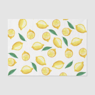 Papier Mousseline Citrons (Design 35 série jaune/orange)