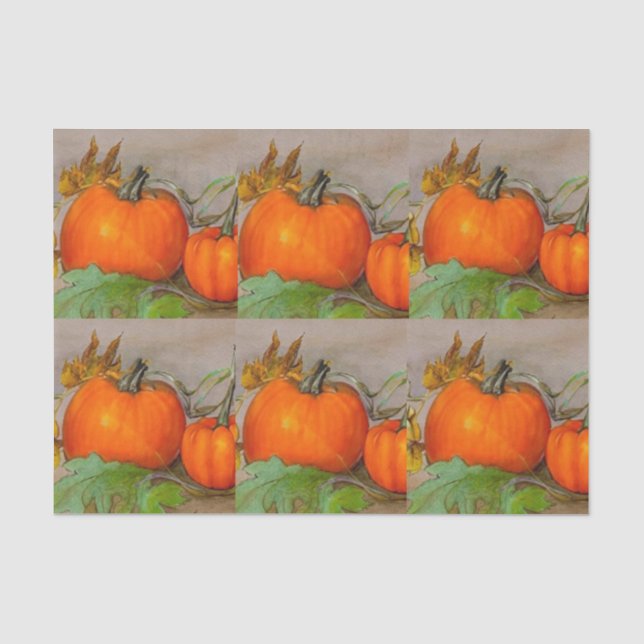 Papier Mousseline Citrouille (Recto)