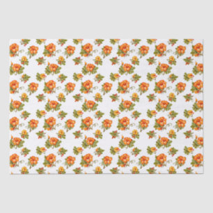 Papier Mousseline Citrouille aquarelle Motif d'automne