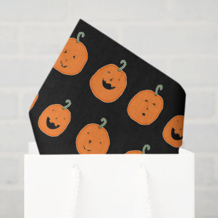 Papier Mousseline Citrouilles d'Halloween mignonnes