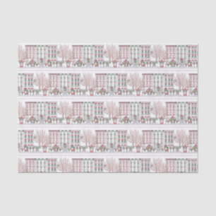 Papier Mousseline City Life in Christmas Tissue paper