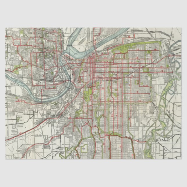 Papier Mousseline City Map Series Design 10 (Recto)