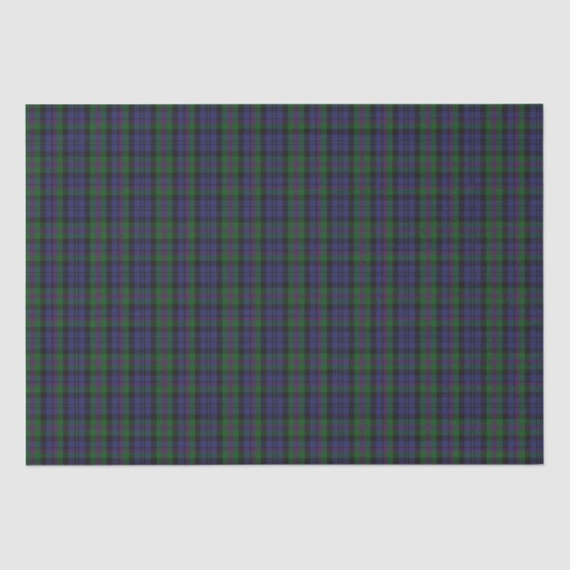 Papier Mousseline Clan Baird Tartan Plaid (Recto)