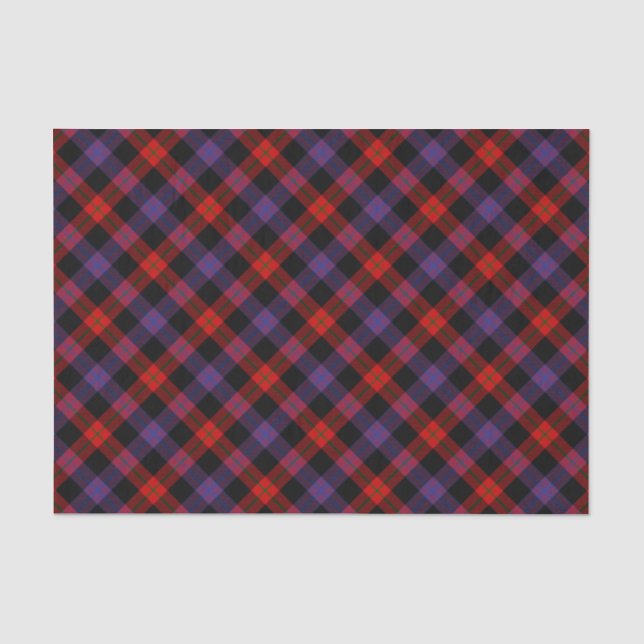 Papier Mousseline Clan Brown Tartan (Recto)