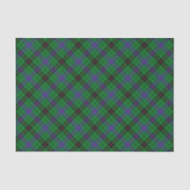 Papier Mousseline Clan Davidson Tartan (Recto)