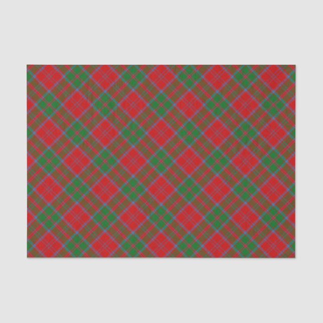 Papier Mousseline Clan Drummond Tartan (Recto)