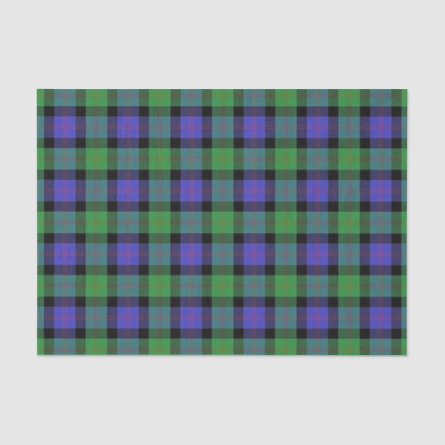 Papier Mousseline Clan écossais Blair Tartan (Recto)