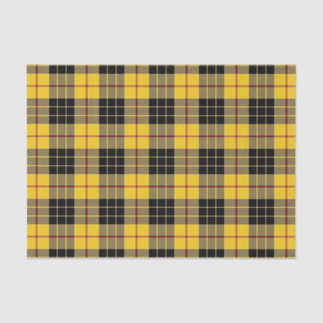 Papier Mousseline Clan écossais MacLeod de cadeaux de tartan de (Recto)