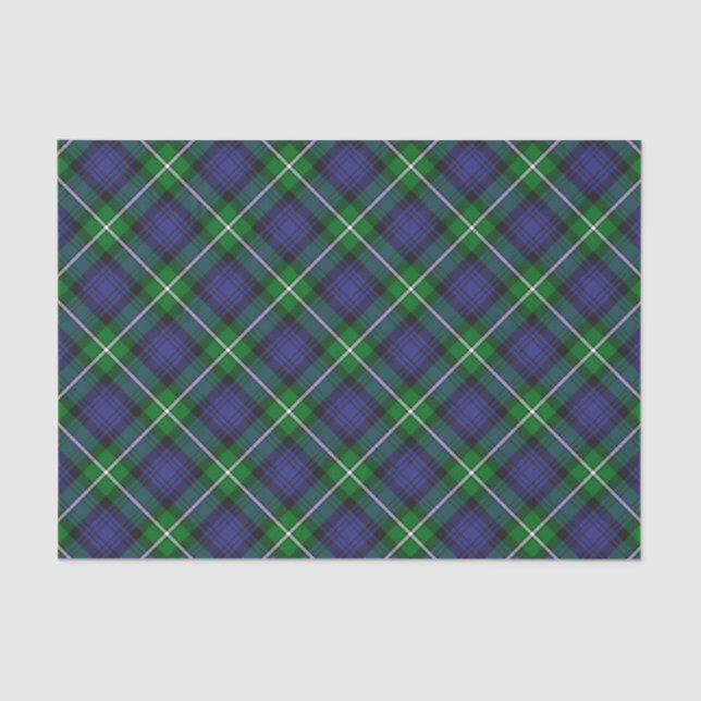 Papier Mousseline Clan Forbes Tartan (Recto)