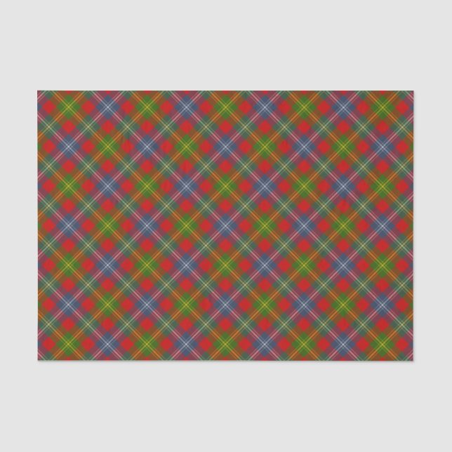 Papier Mousseline Clan Forrester Tartan (Recto)