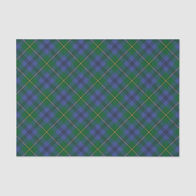 Papier Mousseline Clan Johnston Tartan (Recto)
