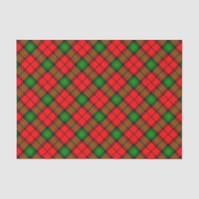 Papier Mousseline Clan Kerr Tartan (Recto)