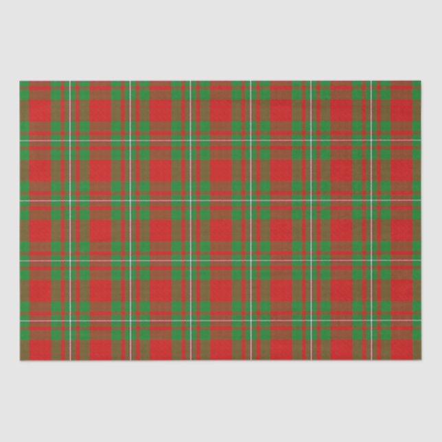 Papier Mousseline Clan MacGregor Tartan (Recto)