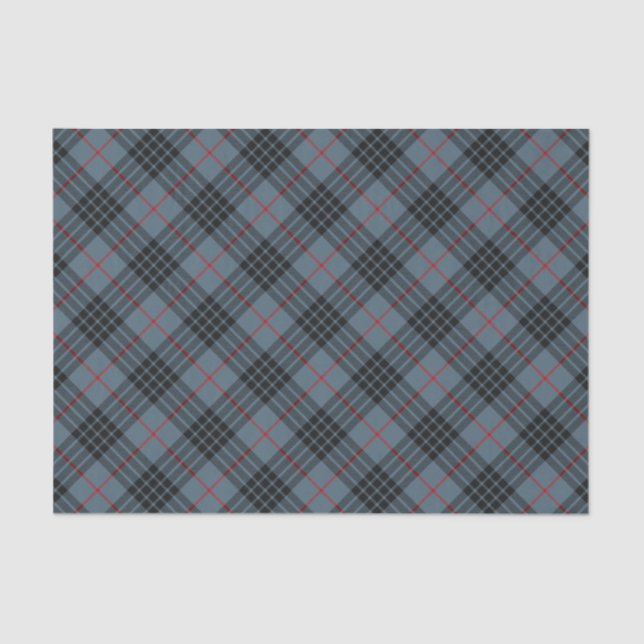Papier Mousseline Clan MacKay Blue Tartan (Recto)
