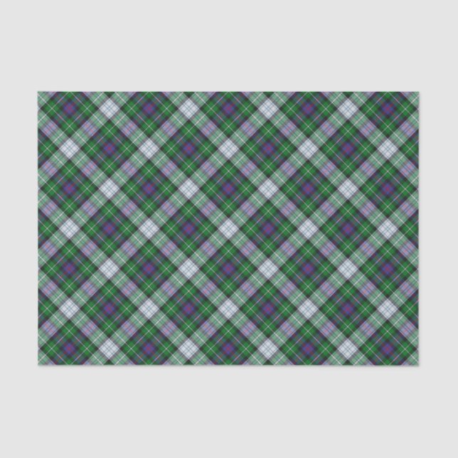 Papier Mousseline Clan MacKenzie Robe Tartan Tissu Papier (Recto)
