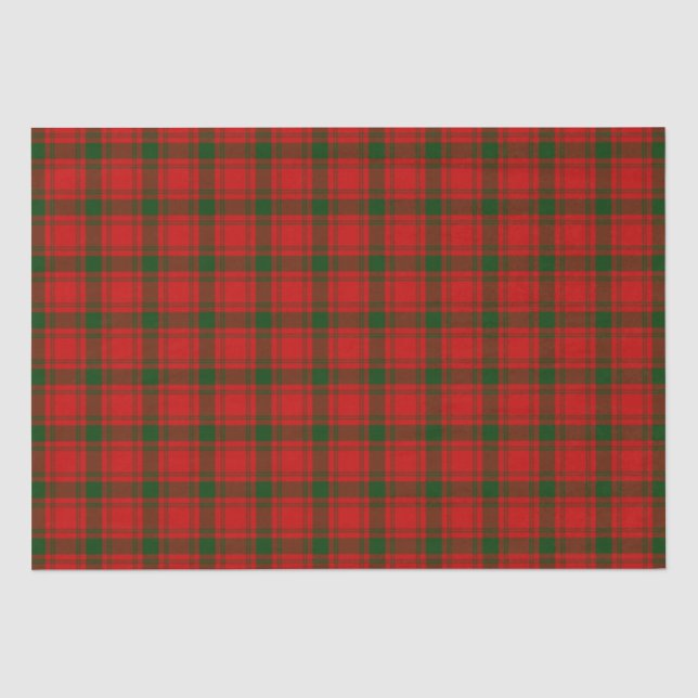 Papier Mousseline Clan MacQuarrie Tartan et Crest (Recto)