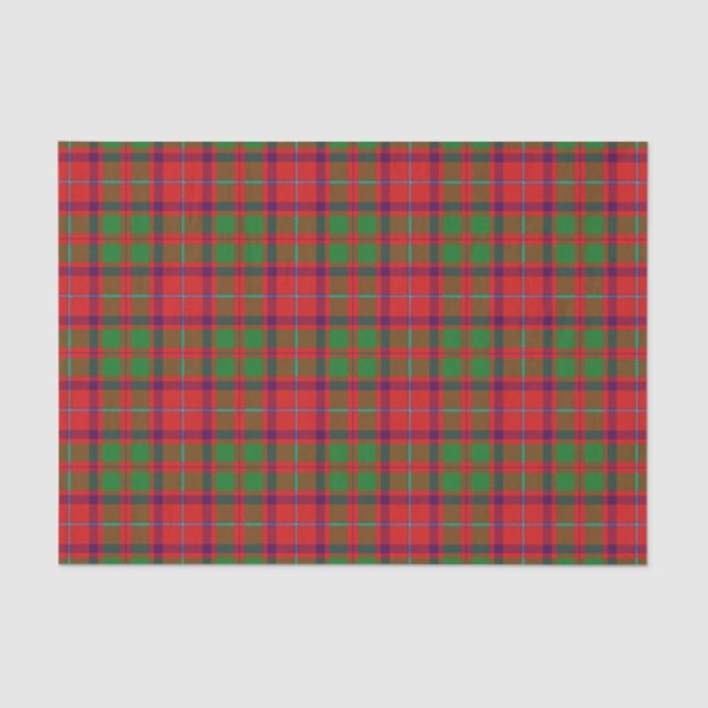 Papier Mousseline Clan Shaw Tartan (Recto)