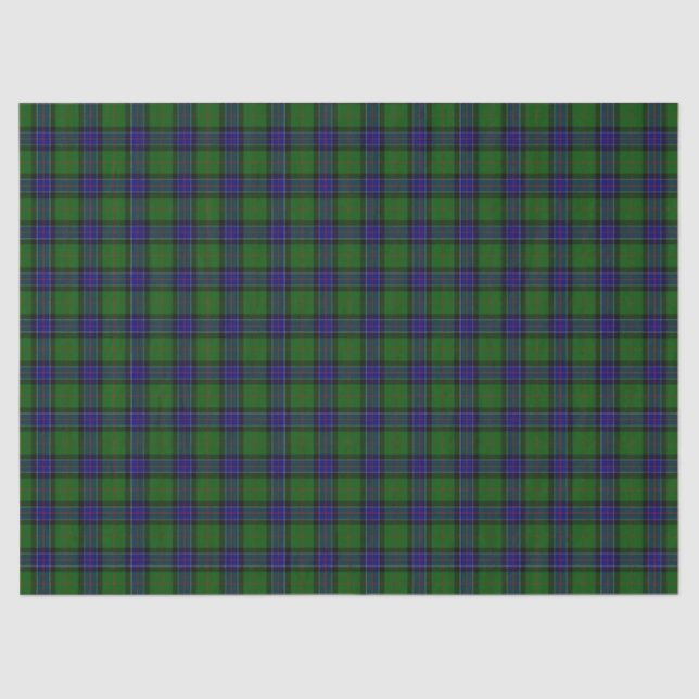 Papier Mousseline Clan Sinclair Tartan Plaid (Recto)