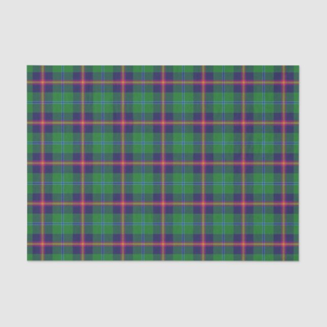 Papier Mousseline Clan Young Tartan (Recto)
