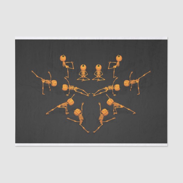 Papier Mousseline Classe de Yoga d'Halloween (Recto)