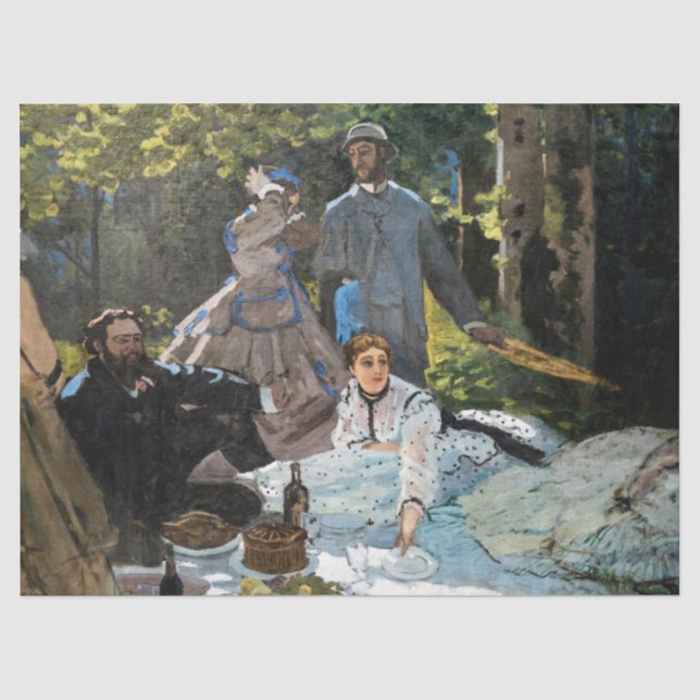 Papier Mousseline Claude Monet - Déjeuner sur l'herbe, panneau droit (Recto)