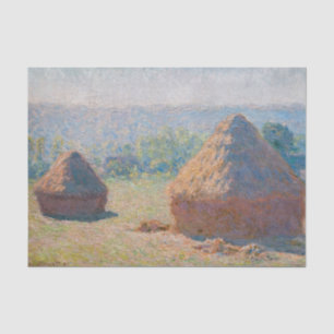 Papier Mousseline Claude Monet - Haystacks, fin de l'été