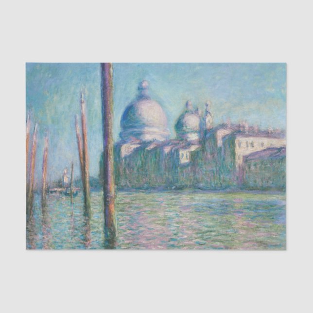 Papier Mousseline Claude Monet Le Grand Canal Découpage (Recto)