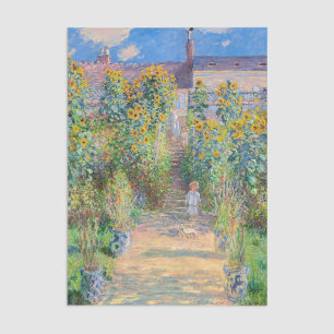 Papier Mousseline Claude Monet - Le jardin de l'artiste à Vetheuil
