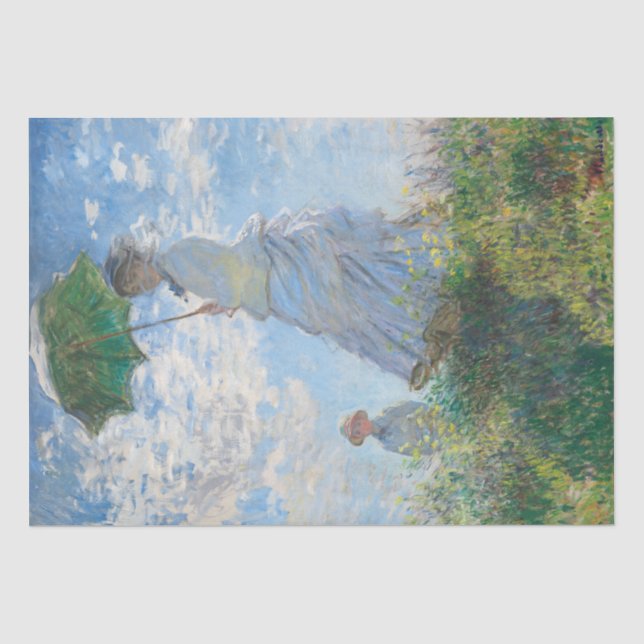 Papier Mousseline Claude Monet | Madame Monet et son fils - 1875 (Recto)