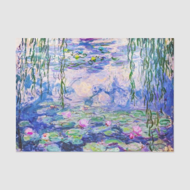 Papier Mousseline Claude Monet - Nymphéas / Nymphéas 1919 (Recto)