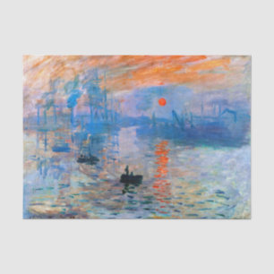 Papier Mousseline Claude Monet Sunrise