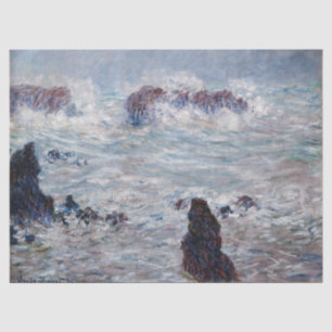 Papier Mousseline Claude Monet - Tempête au large de la côte Belle-Î