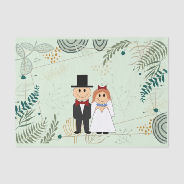 Papier Mousseline cloches mariages (Recto)