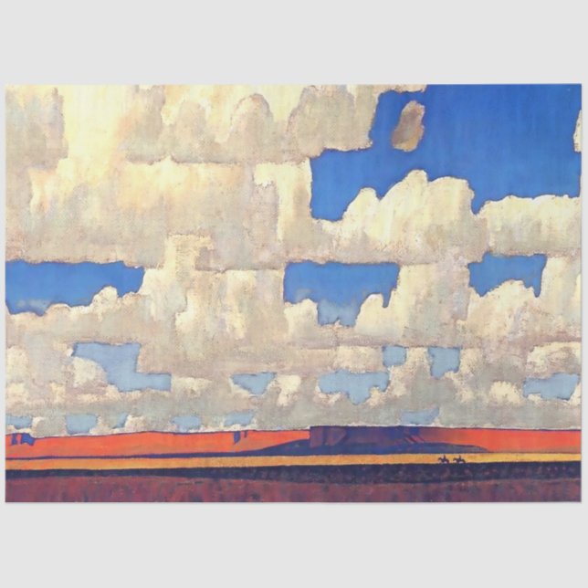 Papier Mousseline "Cloud World" de Maynard Dixon (Recto)