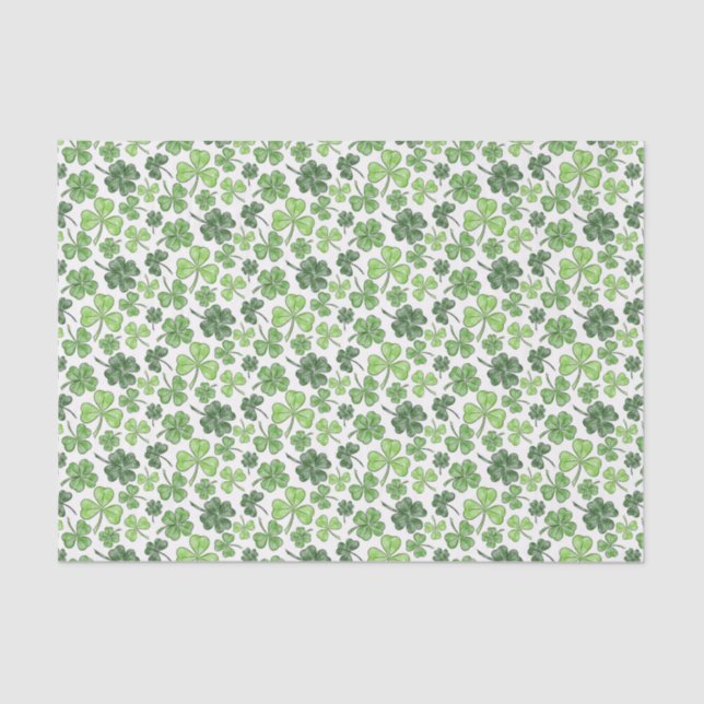 Papier Mousseline Clover vert (Recto)