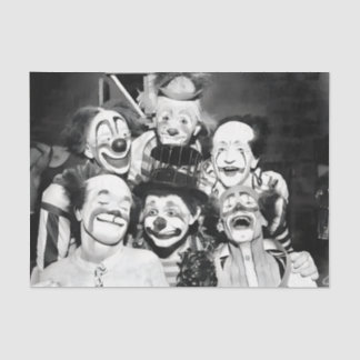 Papier Mousseline Clowns vintages