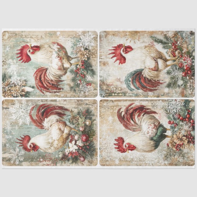 Papier Mousseline Cluckers de Noël (Recto)