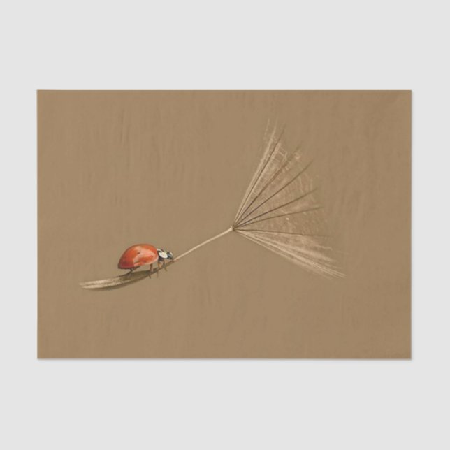 Papier Mousseline Coccinelle (Recto)