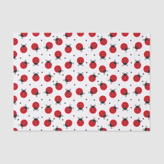 Papier Mousseline Coccinelle Insecte  (Recto)