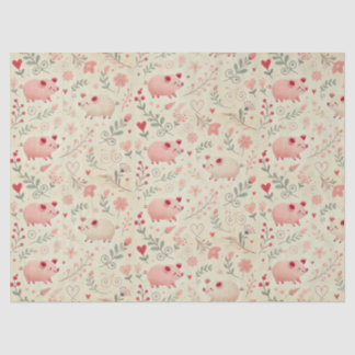 Papier Mousseline Cochon lunaire