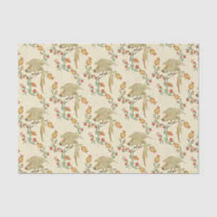 Papier Mousseline Cockatoo and Pomegranate Pattern