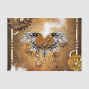 Papier Mousseline Coeur merveilleux de steampunk