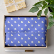 Coeurs blancs mignons sur Arrière - plan bleu