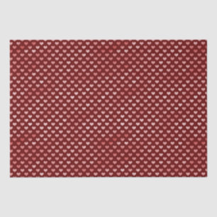 Papier Mousseline Coeurs rouges roses Ombre