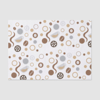Papier Mousseline Coffee Bean Technology Concepteur Tissu