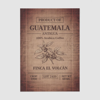 Papier Mousseline Coffee Plantation Burlap Trade Sack FD4 Decoupage