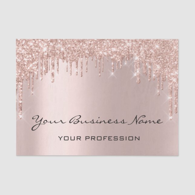 Papier Mousseline Coiffeur Nails maquillage Eyelash Rose Drives Busi (Recto)