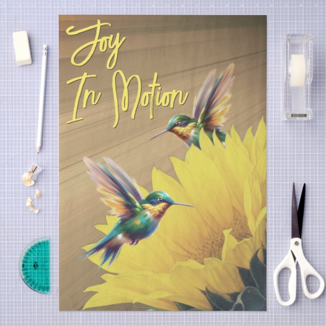 Papier Mousseline Colibri Art & Tournesol Photographie Mix (Artisanat)