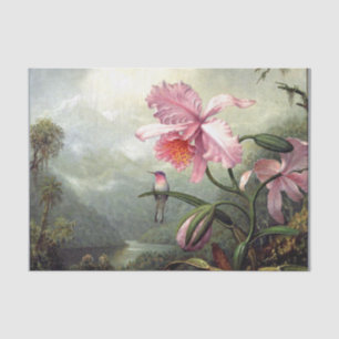 Papier Mousseline Colibri perché, art fin,